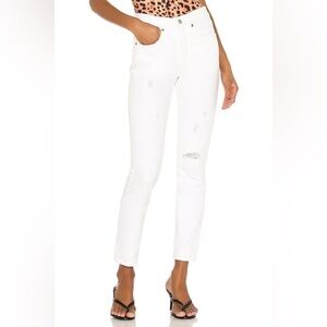 LEVI'S 501 skinny jeans in white